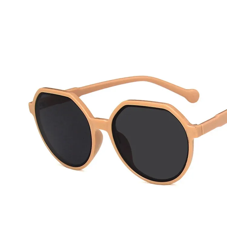 2023 New Style All-match Trend Sunglasses Personalized Round Frame Sunglasses Ins Trend Candy Color Big Frame Sunglasses