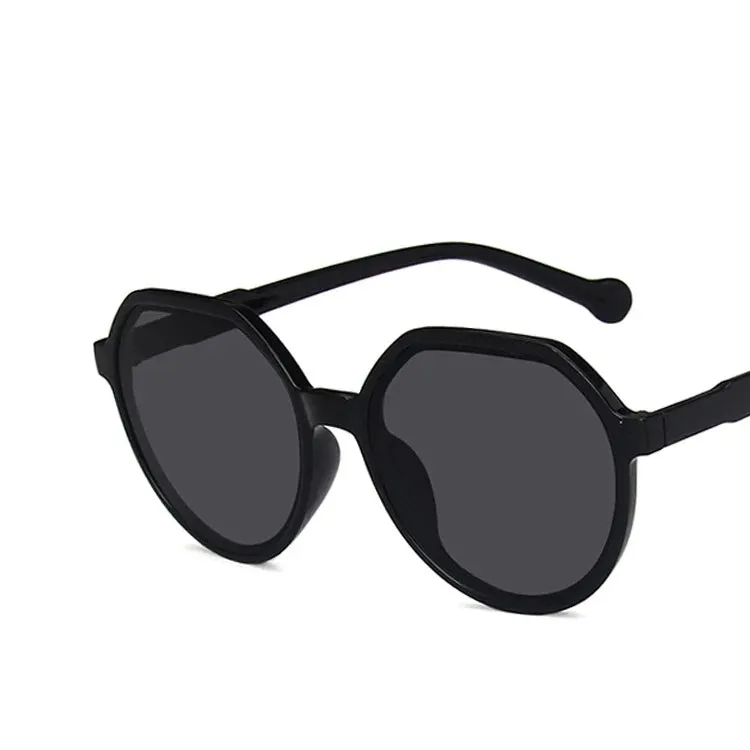2023 New Style All-match Trend Sunglasses Personalized Round Frame Sunglasses Ins Trend Candy Color Big Frame Sunglasses