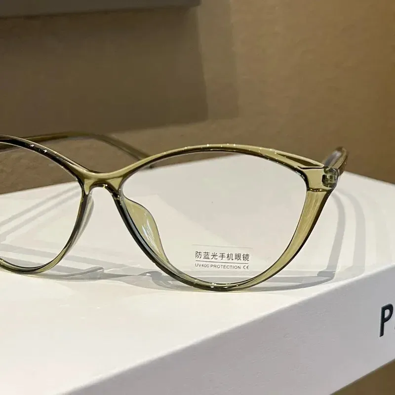 2024 Myopia Glasses Women Mens Glasses European and American Style Cat Eye Reading Glasses-1.0 To -4.0 Eye Glasses 안경테