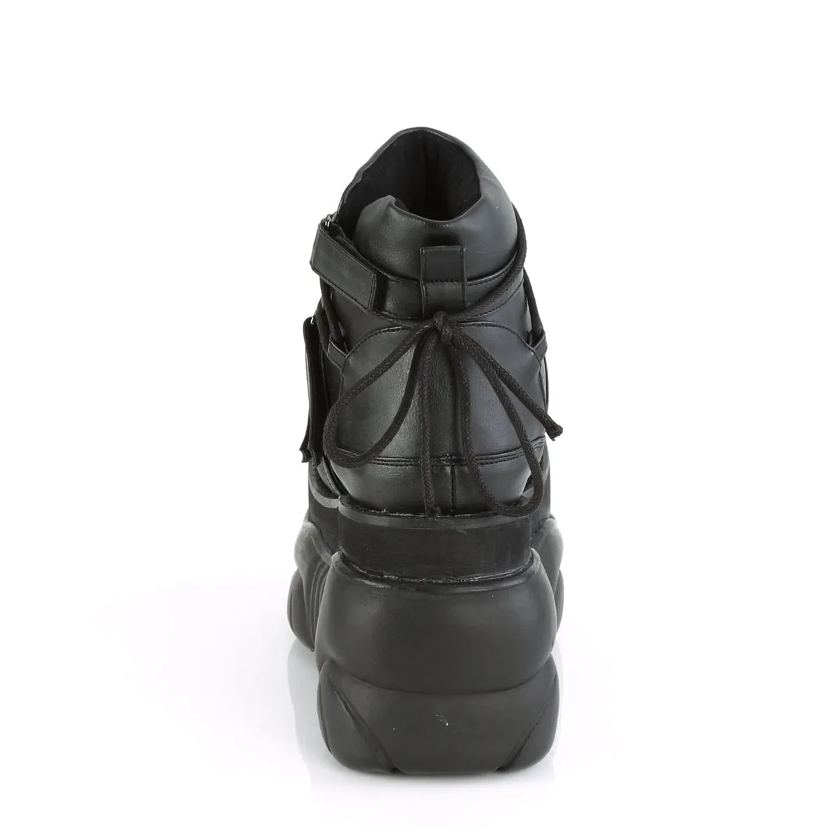 4 Inch Platfrom BOXER-13 Black Pu