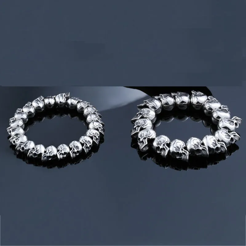 All-match Skull Steel Warrior Punk Bracelet