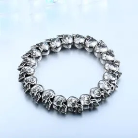 All-match Skull Steel Warrior Punk Bracelet
