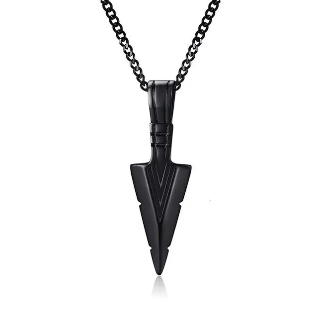 ARROWHEAD TRIBAL PENDANT NECKLACE FOR MEN