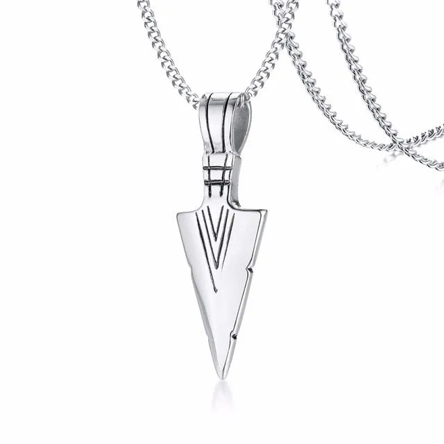 ARROWHEAD TRIBAL PENDANT NECKLACE FOR MEN