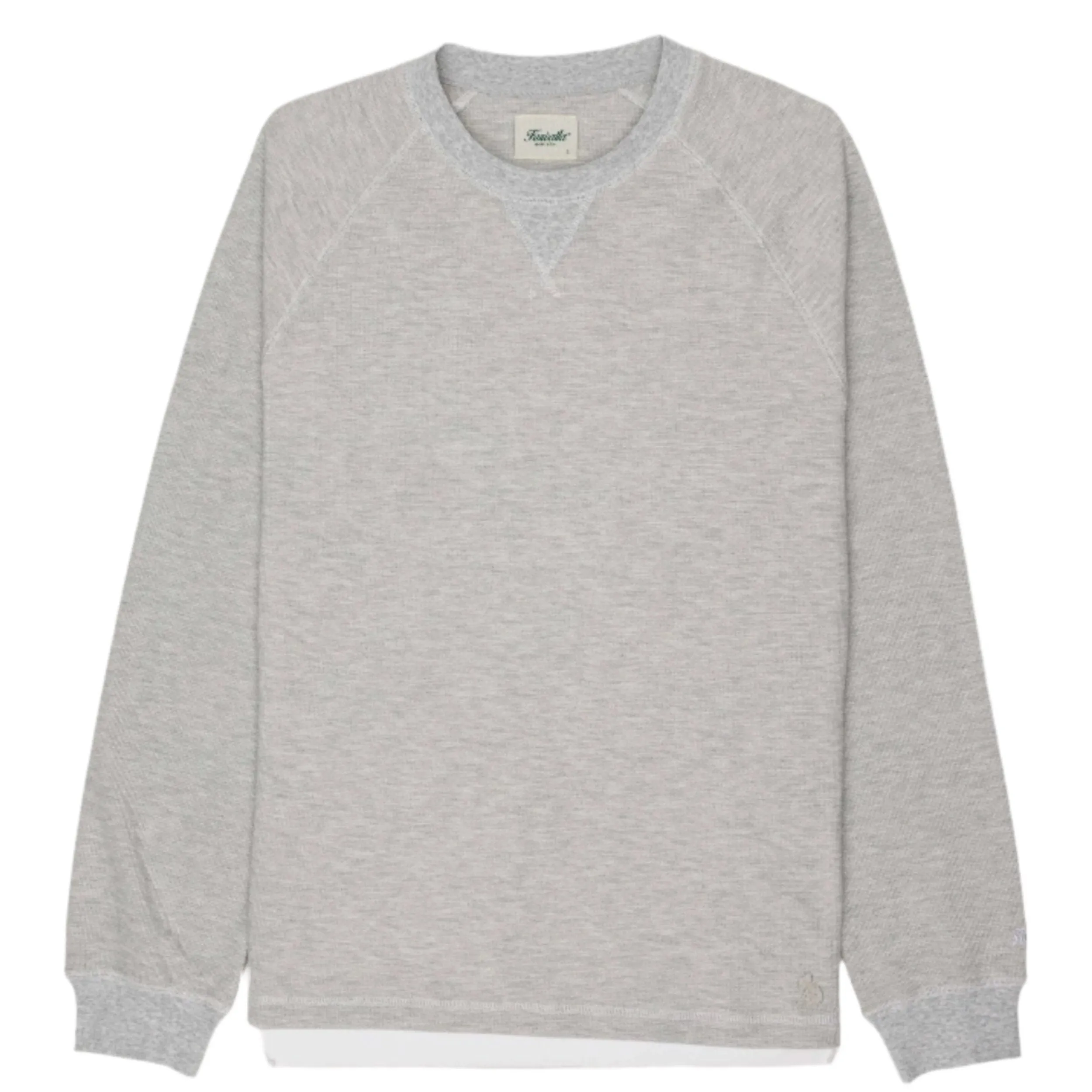 Athletic Grey Washed Waffle Crewneck