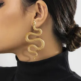 Avant-garde Sexy Exaggerated Halloween Snake Fashion Gothic Personalized Trend Rock Earring