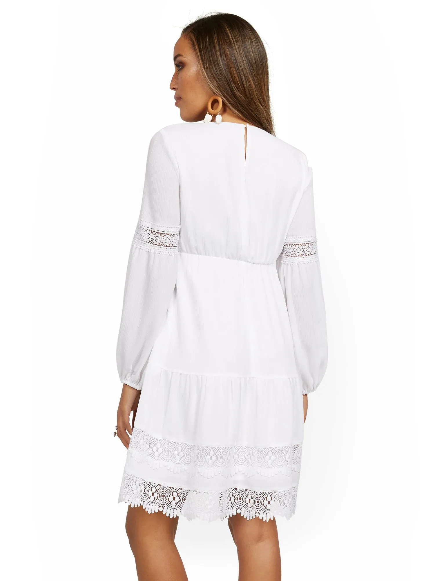 Balloon-Sleeve Dress - Lily & Cali