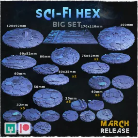 BASES - Sci-fi Hex for wargames and tabletop