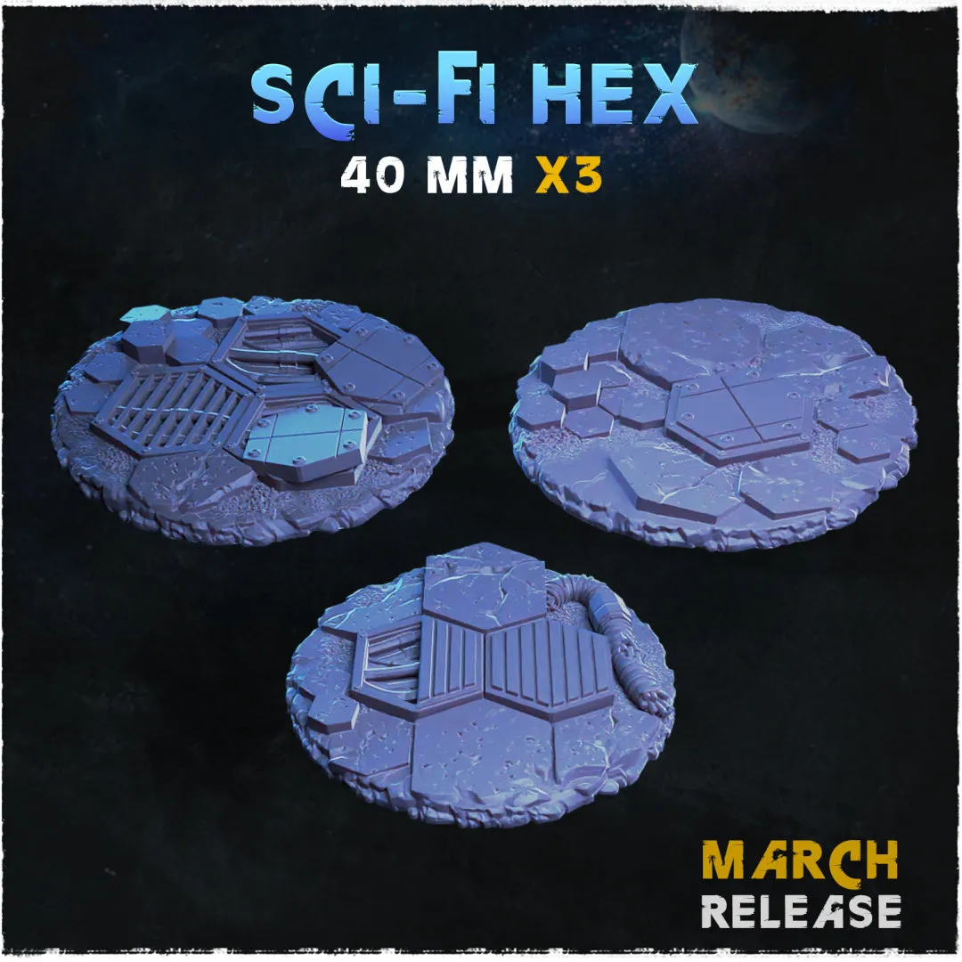 BASES - Sci-fi Hex for wargames and tabletop