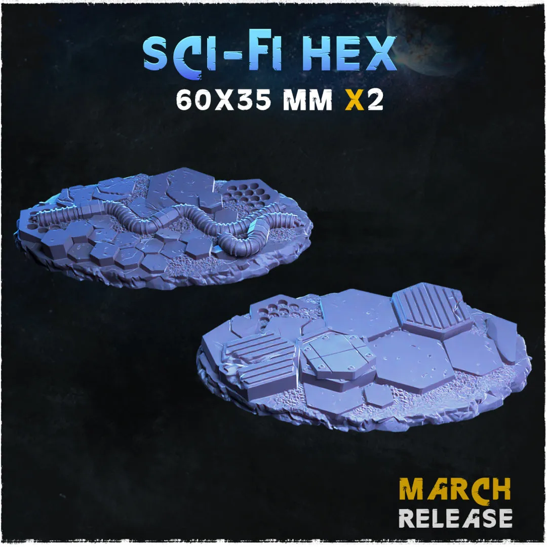 BASES - Sci-fi Hex for wargames and tabletop