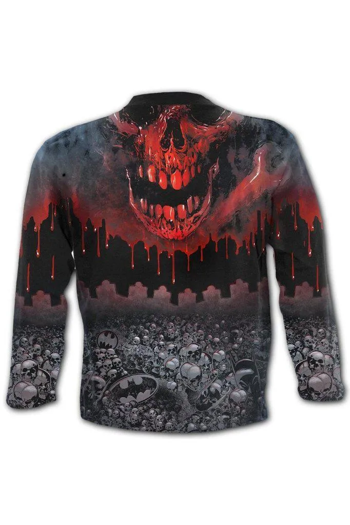 Batman - Asylum Wrap - Allover Longsleeve T-Shirt Black