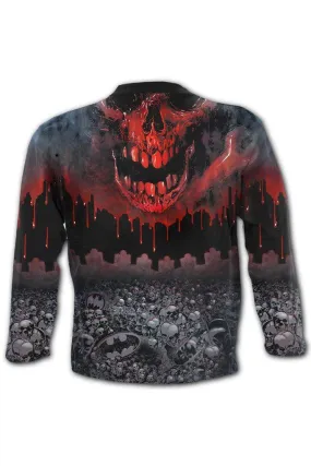 Batman - Asylum Wrap - Allover Longsleeve T-Shirt Black