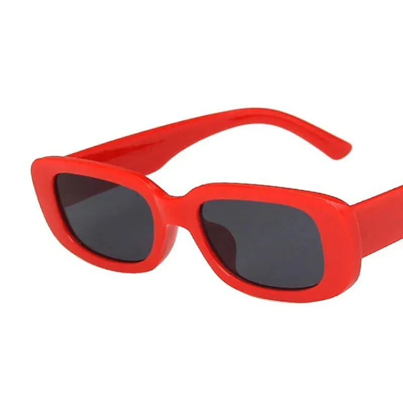 Black Square Sunglasses Woman Luxury Brand Small Rectangle Sun Glasses Female Gradient Clear Mirror Oculos De Sol