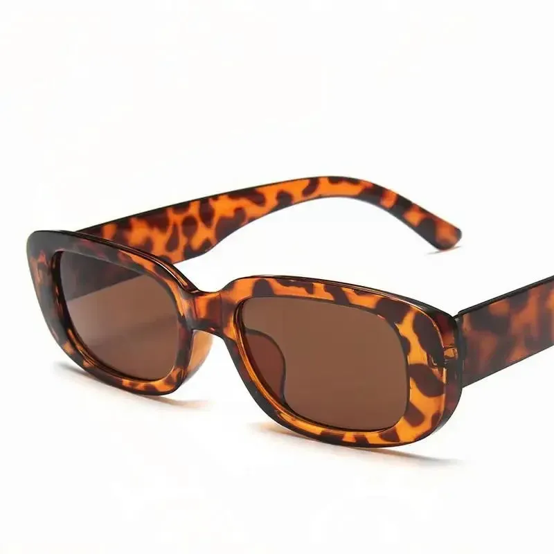 Black Square Sunglasses Woman Luxury Brand Small Rectangle Sun Glasses Female Gradient Clear Mirror Oculos De Sol