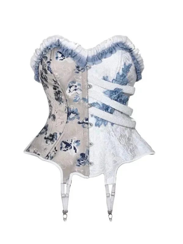 [Blood Supply] Corpse Bride 2024 Halloween Costume Gothic Corset Top with petticoats