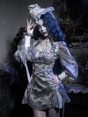 [Blood Supply] Corpse Bride Gothic Mini Dress