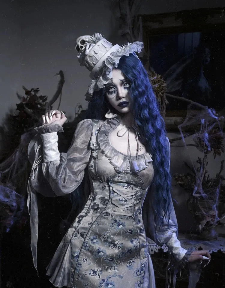 [Blood Supply] Corpse Bride Gothic Mini Dress
