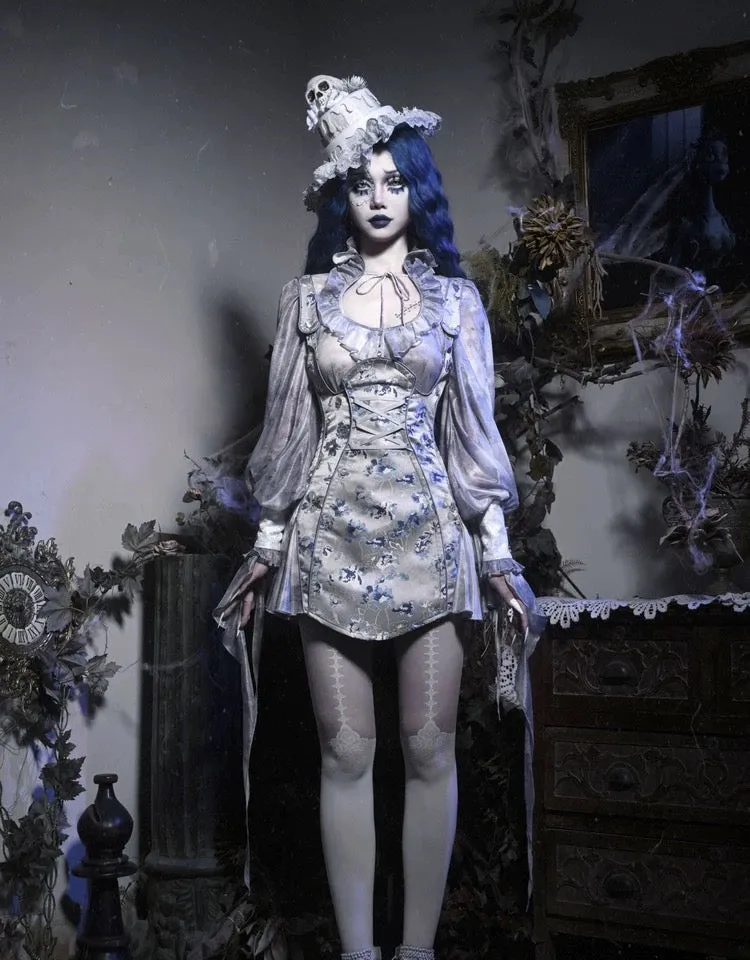 [Blood Supply] Corpse Bride Gothic Mini Dress