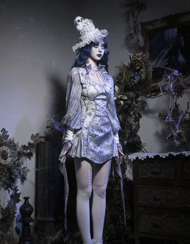 [Blood Supply] Corpse Bride Gothic Mini Dress