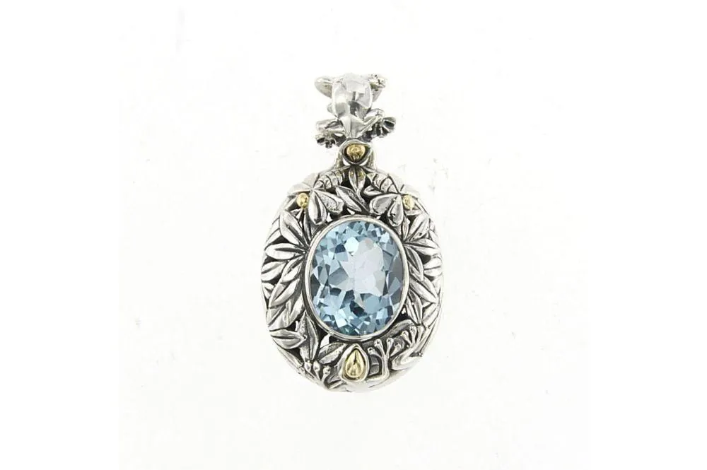 Brazil Pendant- Blue Topaz