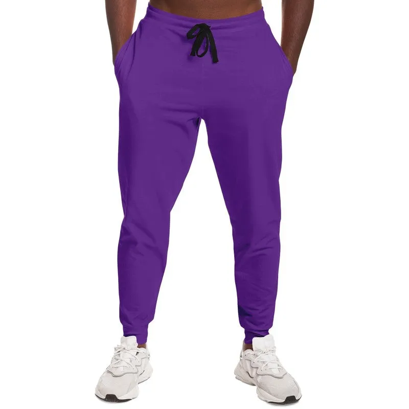 Bright Violet Joggers | Unisex | with PLUS sizes | Bright Pure Violet | C75M100Y0K0