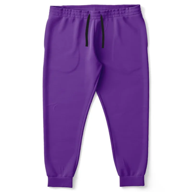 Bright Violet Joggers | Unisex | with PLUS sizes | Bright Pure Violet | C75M100Y0K0