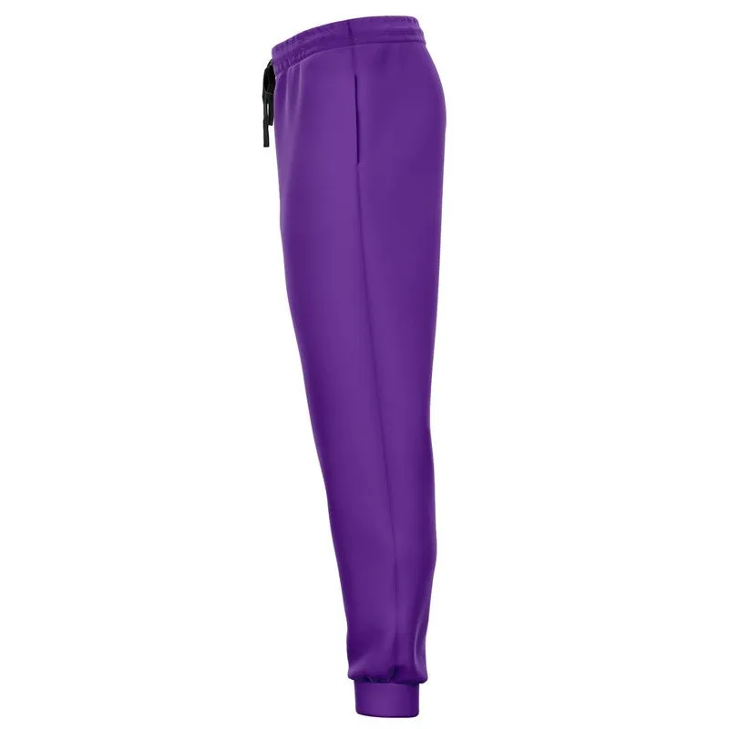 Bright Violet Joggers | Unisex | with PLUS sizes | Bright Pure Violet | C75M100Y0K0