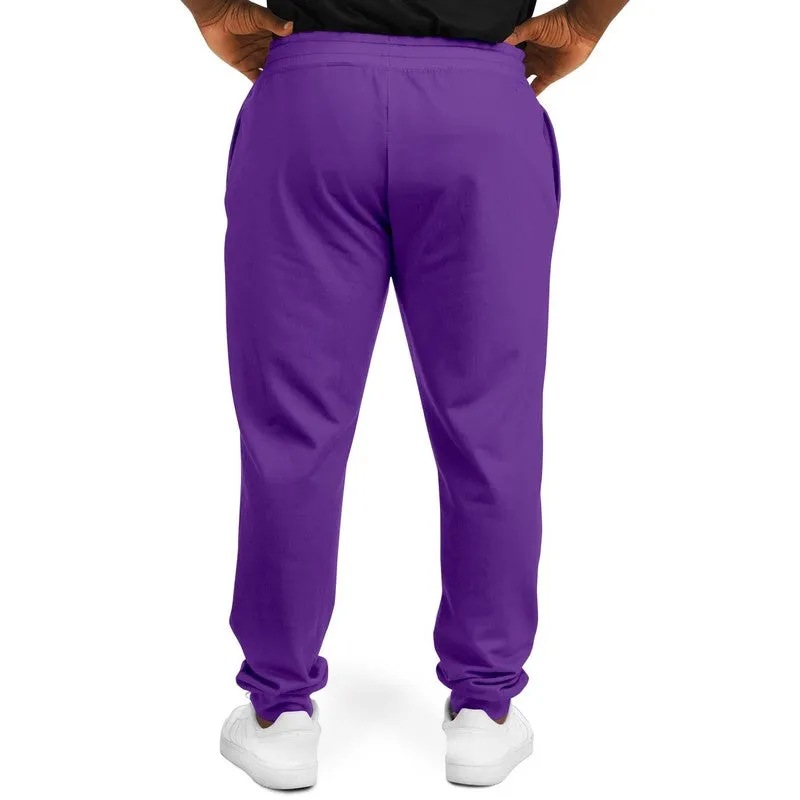 Bright Violet Joggers | Unisex | with PLUS sizes | Bright Pure Violet | C75M100Y0K0