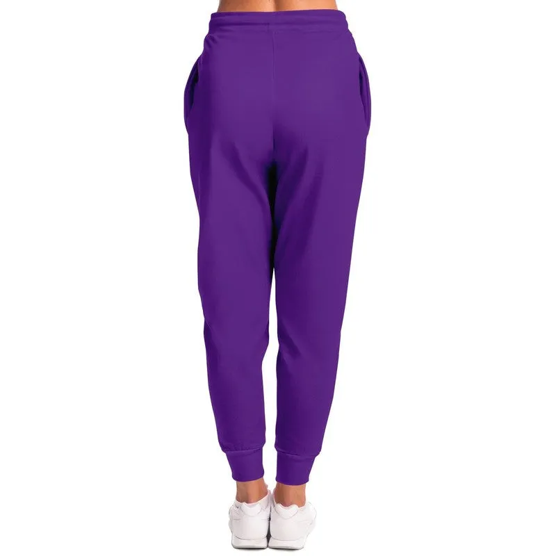Bright Violet Joggers | Unisex | with PLUS sizes | Bright Pure Violet | C75M100Y0K0