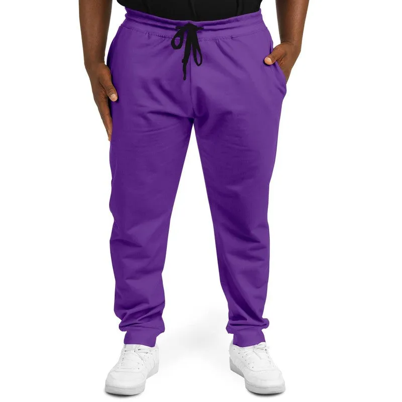 Bright Violet Joggers | Unisex | with PLUS sizes | Bright Pure Violet | C75M100Y0K0