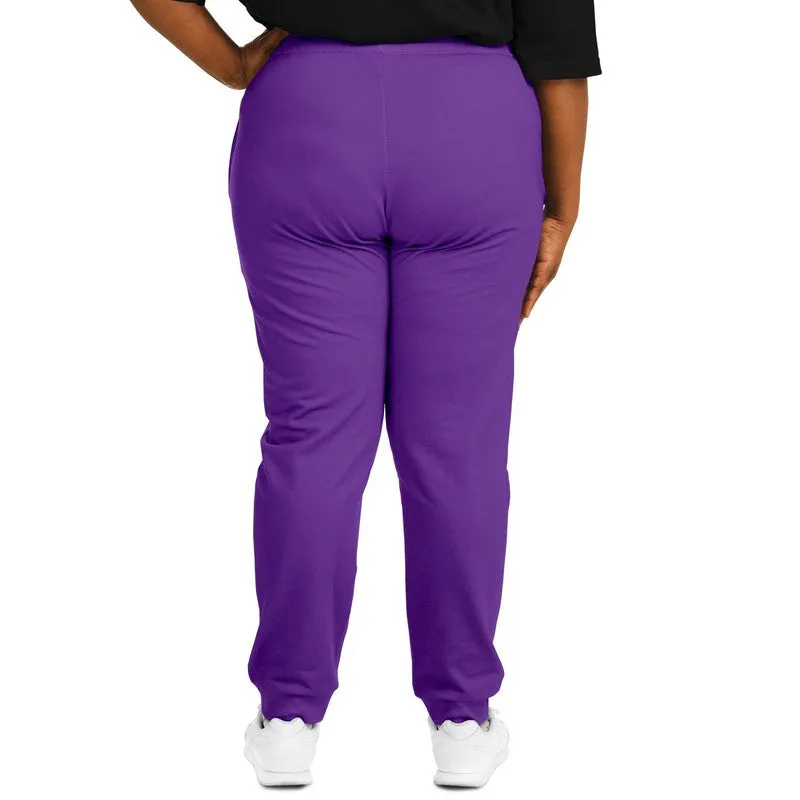 Bright Violet Joggers | Unisex | with PLUS sizes | Bright Pure Violet | C75M100Y0K0
