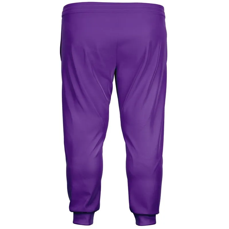 Bright Violet Joggers | Unisex | with PLUS sizes | Bright Pure Violet | C75M100Y0K0