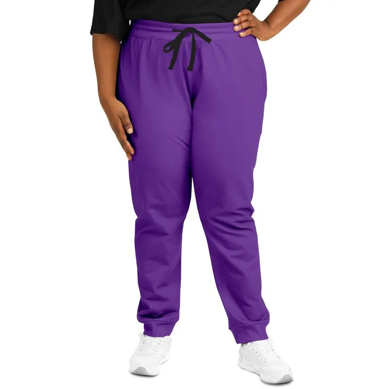 Bright Violet Joggers | Unisex | with PLUS sizes | Bright Pure Violet | C75M100Y0K0