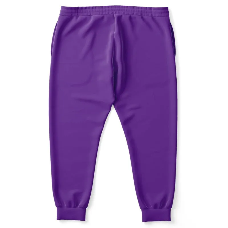 Bright Violet Joggers | Unisex | with PLUS sizes | Bright Pure Violet | C75M100Y0K0