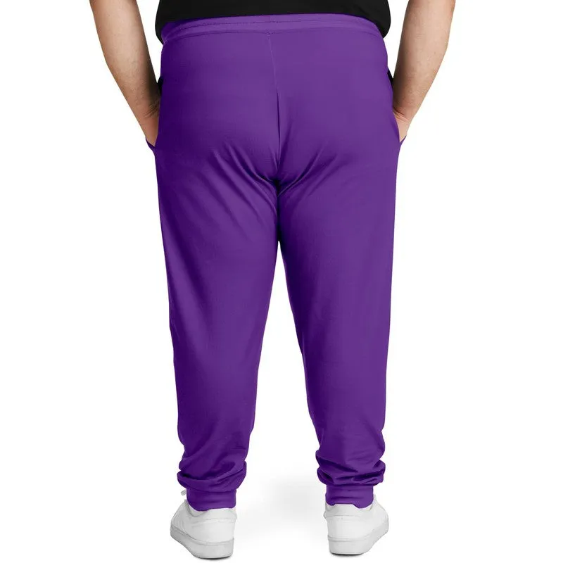 Bright Violet Joggers | Unisex | with PLUS sizes | Bright Pure Violet | C75M100Y0K0