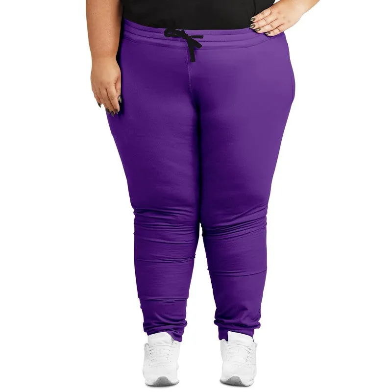 Bright Violet Joggers | Unisex | with PLUS sizes | Bright Pure Violet | C75M100Y0K0