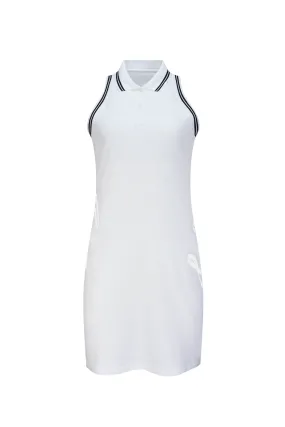 Bright White Women's Pique Polo Dress
