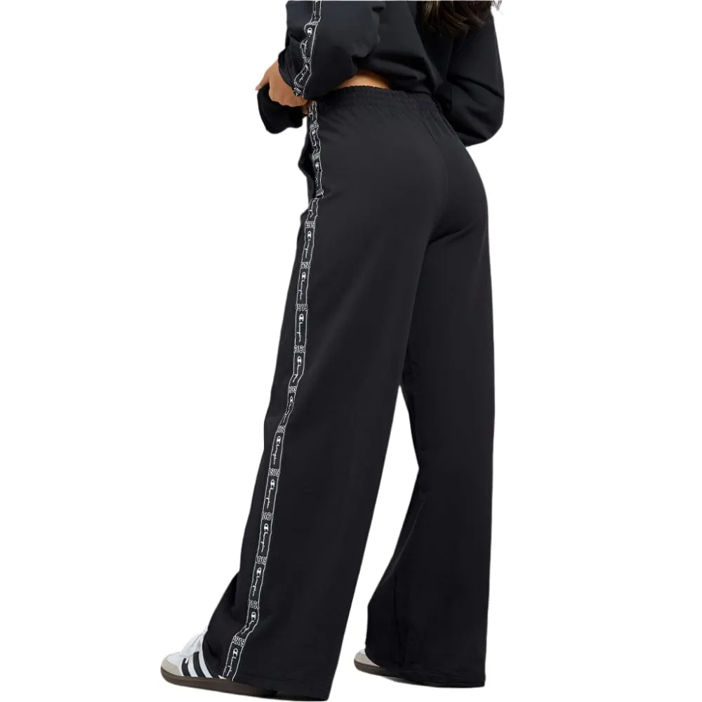 Champion Womens Lux Taping Wide Leg Pants  - Black