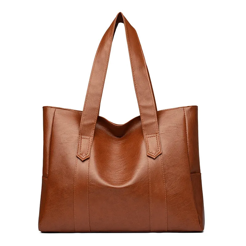 Classic Vintage Shoulder Tote - FREE Shipping