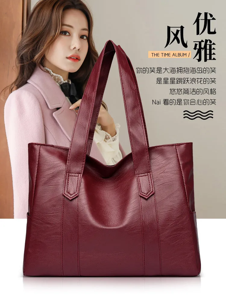 Classic Vintage Shoulder Tote - FREE Shipping