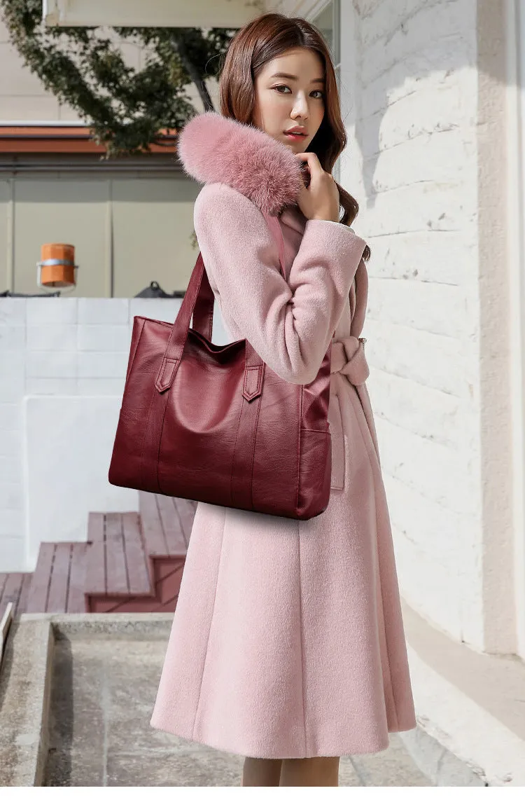 Classic Vintage Shoulder Tote - FREE Shipping