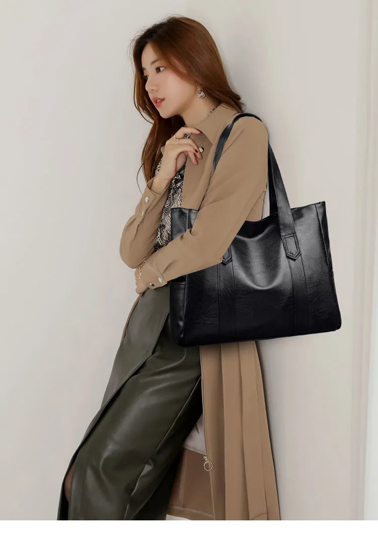 Classic Vintage Shoulder Tote - FREE Shipping
