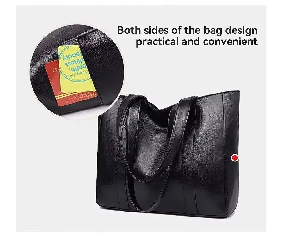 Classic Vintage Shoulder Tote - FREE Shipping