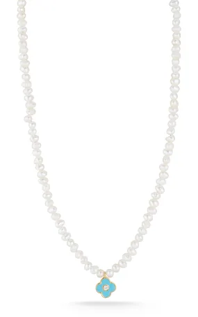 Clover Pearl Necklace