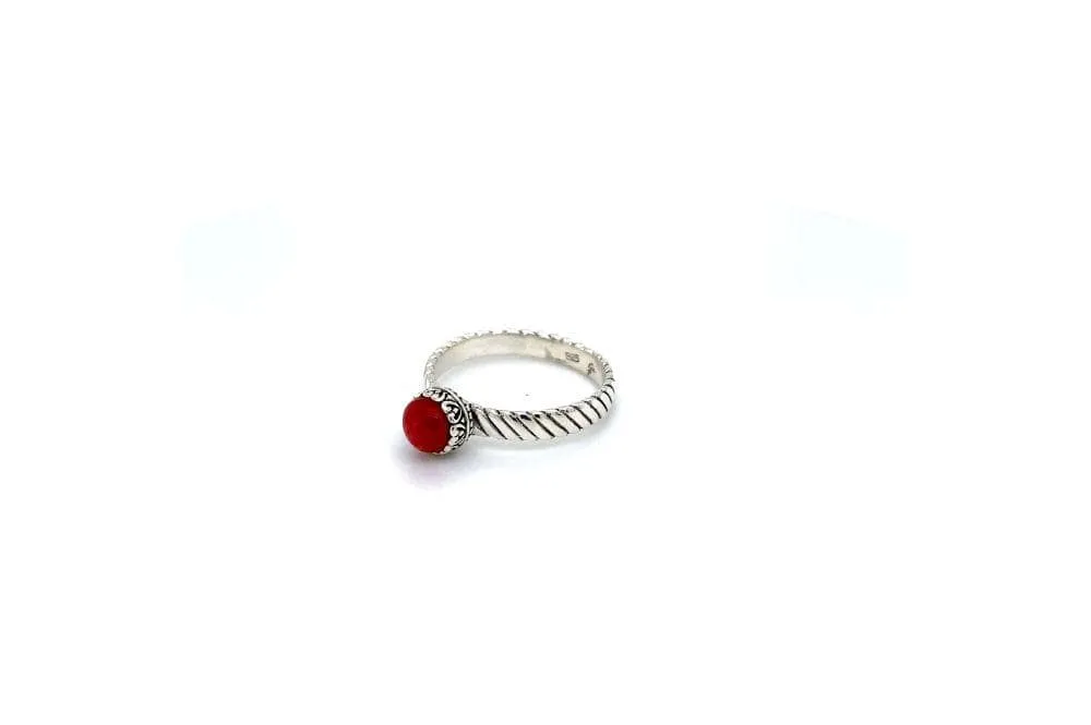 Comet Ring- Coral