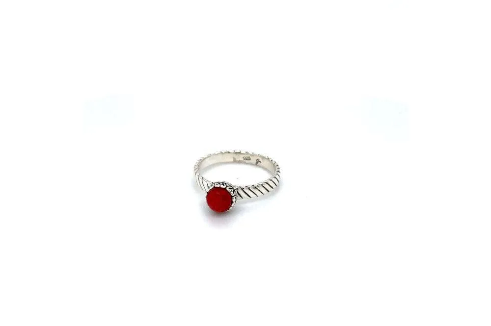 Comet Ring- Coral