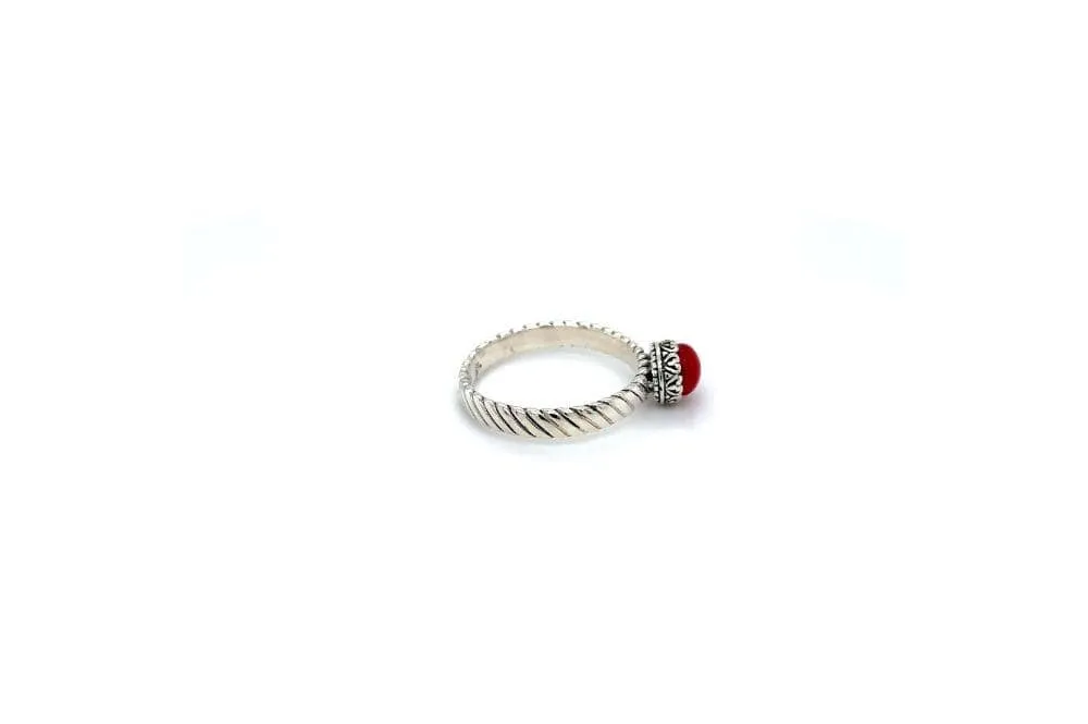 Comet Ring- Coral