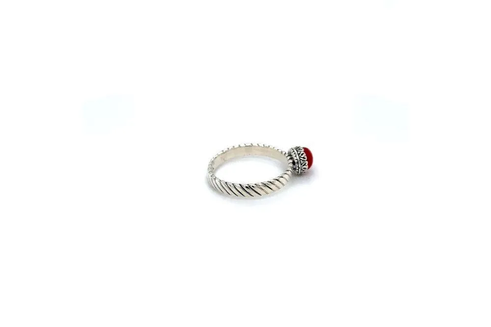 Comet Ring- Coral