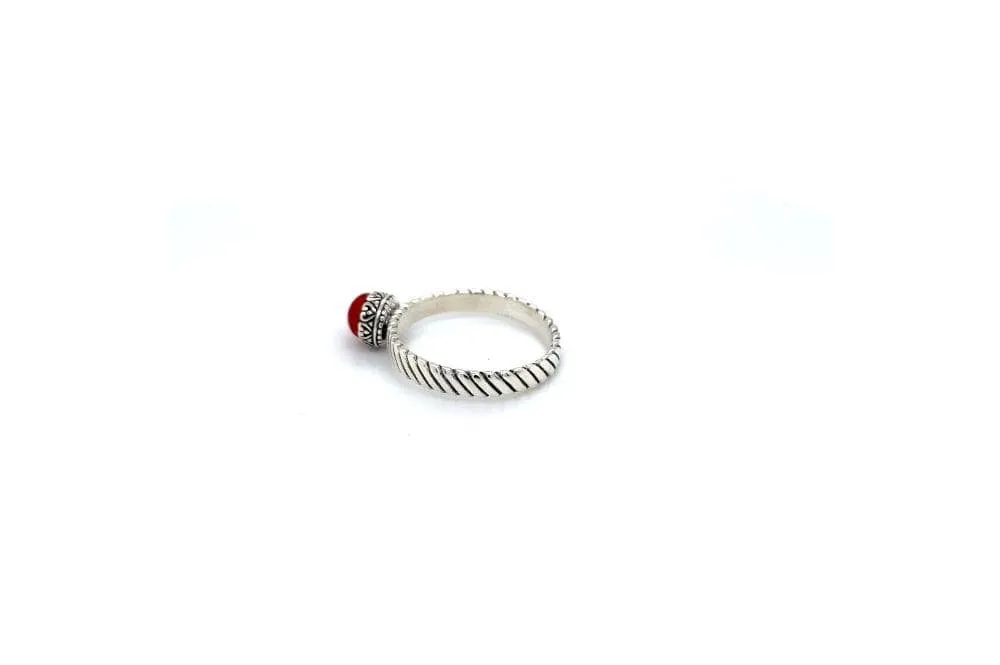 Comet Ring- Coral