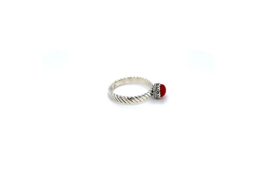 Comet Ring- Coral